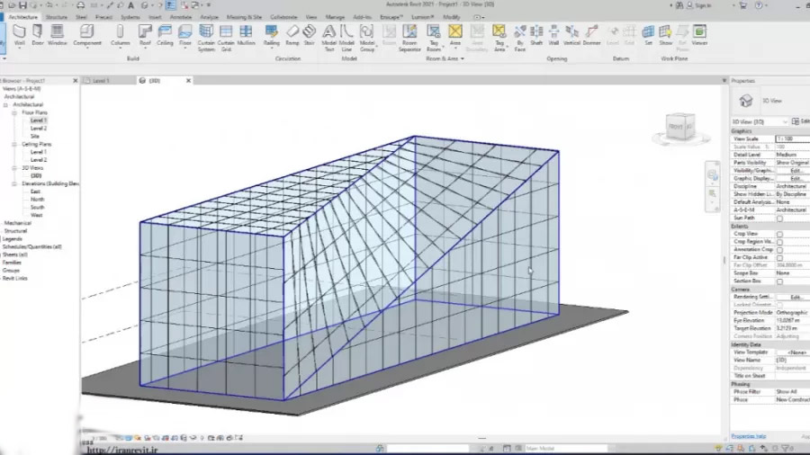 آموزش Mass در Revit